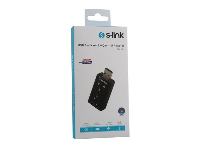 S-Link SL-U61 7.1Ch Usb Ses Kartı