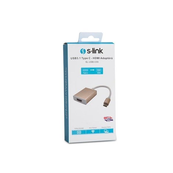 S-Link SL-USB-C55 Type C to Hdmi Dişi Adaptör