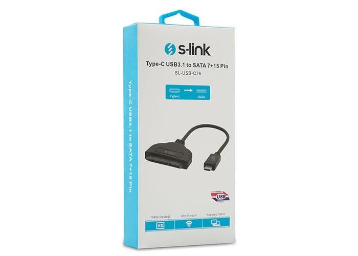 S-Link SL-USB-C76 Type-C to Sata 7+15 Pin Çevirici
