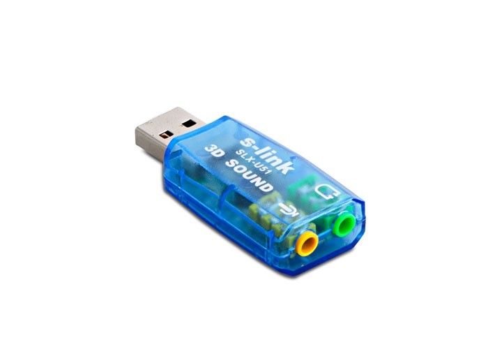 S-Link SLX-U51 Usb Ses Kartı 2.0 Çevirici Adaptör