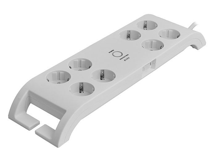 S-Link SPG3080 2m Beyaz 3x1.5mm 8 li Akım Kor.Priz