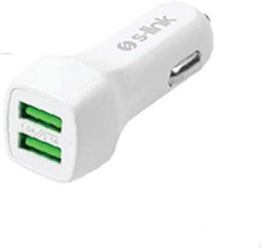 S-Link SW-ACG40B 2xUsb 3.1A Araç Şarj Cihazı Beyaz