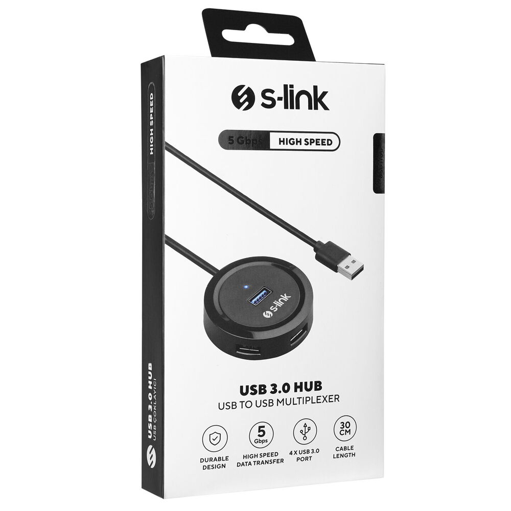 S-Link SW-U300 4 Port Usb 3.0 Hub