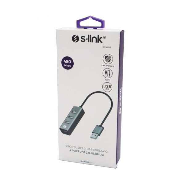 S-link Swapp SW-U200 4 Port USB 2.0 USB HUB