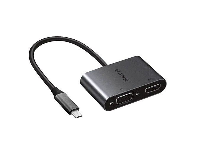 S-Link Swapp SW-U516 Type-C To Hdmi+VGA Adaptör