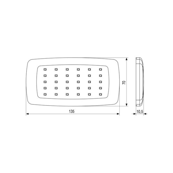 Sanel 12V 34 Ledli Dokunmatik İç Aydınlatma