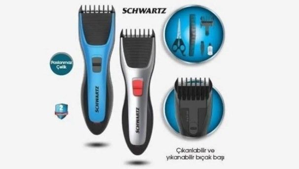 Schwartz SWCH-5611 Pilli Kablosuz Saç Kesme Makine