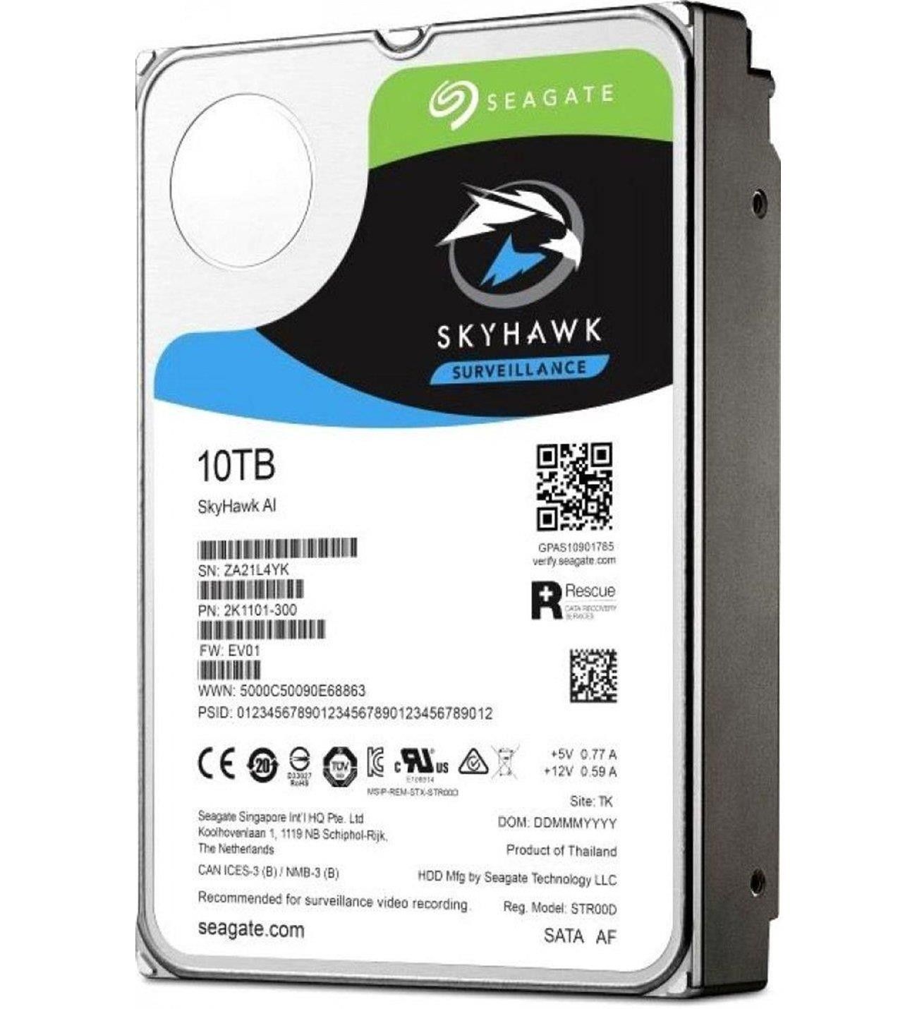 Seagate 3.5" 10Tb 7200 Rpm 256Mb Sata3 7/24 Hdd