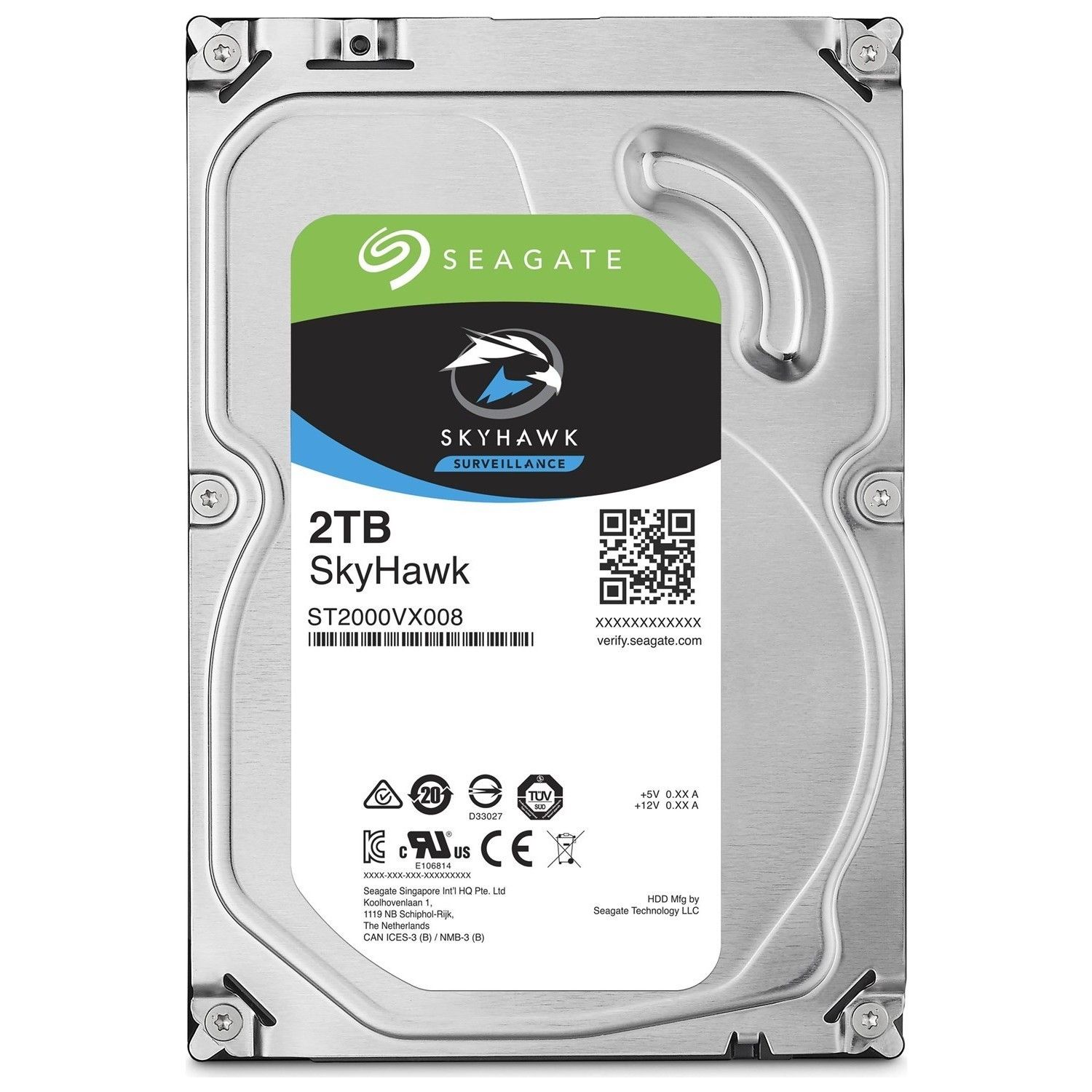 Seagate 3.5" 2Tb 5900Rpm 64Mb Sata3 7/24 Hdd