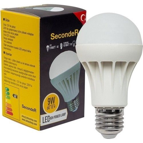 Seconder 12V 9W E27 Beyaz Led Ampul