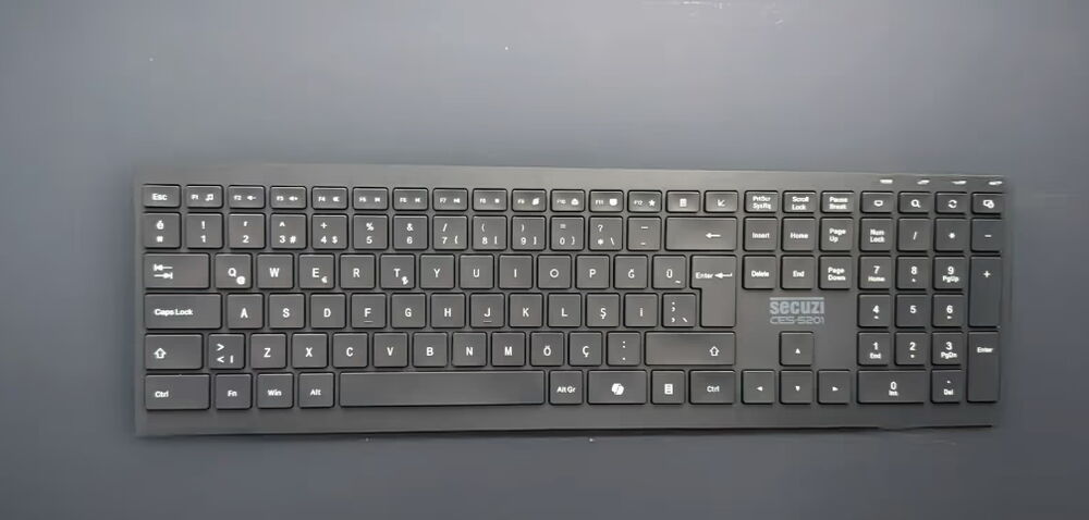 Secuzi CES-5201 Kablosuz Klavye Siyah