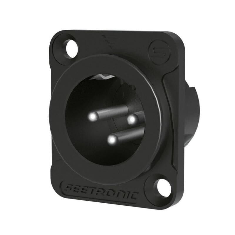 Seetronic MJ3F2C-B 3 Pin XLR Erkek Şase Konnektör