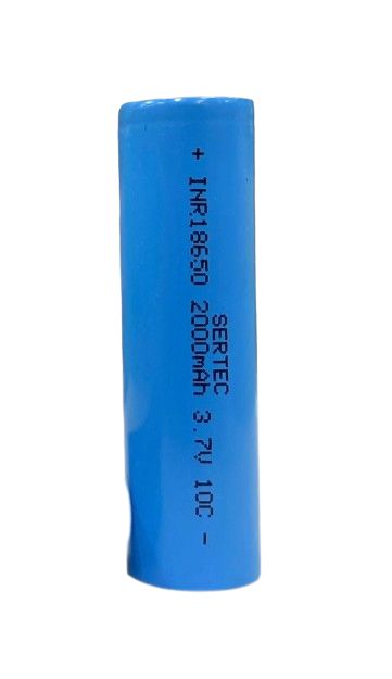 Sertec 18650 3.7V 2000mAh 10C Başsız Lityum Pil