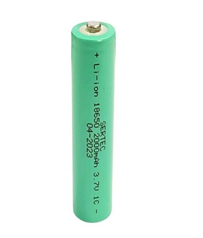 Sertec 18650 3.7V 2000mAh 15C Başsız Lityum Pil