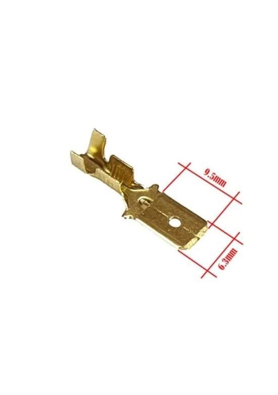 SF1EU1 Kilitli Sarı Akü Soketi Erkek 6.3mm (p300)