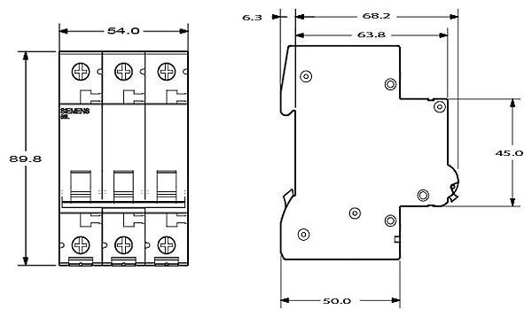 Siemens 5SL6332-7 3x32A C Otomat 6kA