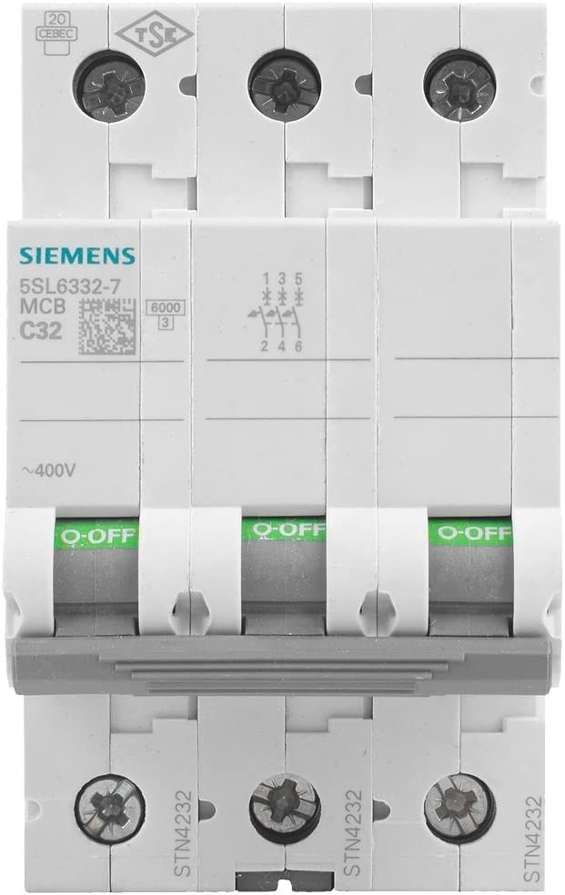 Siemens 5SL6332-7 3x32A C Otomat 6kA