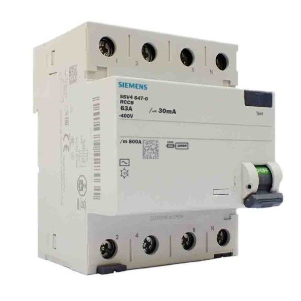 Siemens 5SV5346-6 63A 30mA Trifaze Kaçak Akım Röle