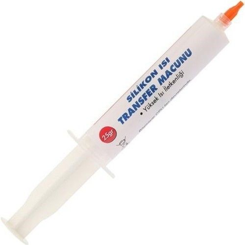 Silikon Isı Transfer Termal Macunu Beyaz 25gr Şırı