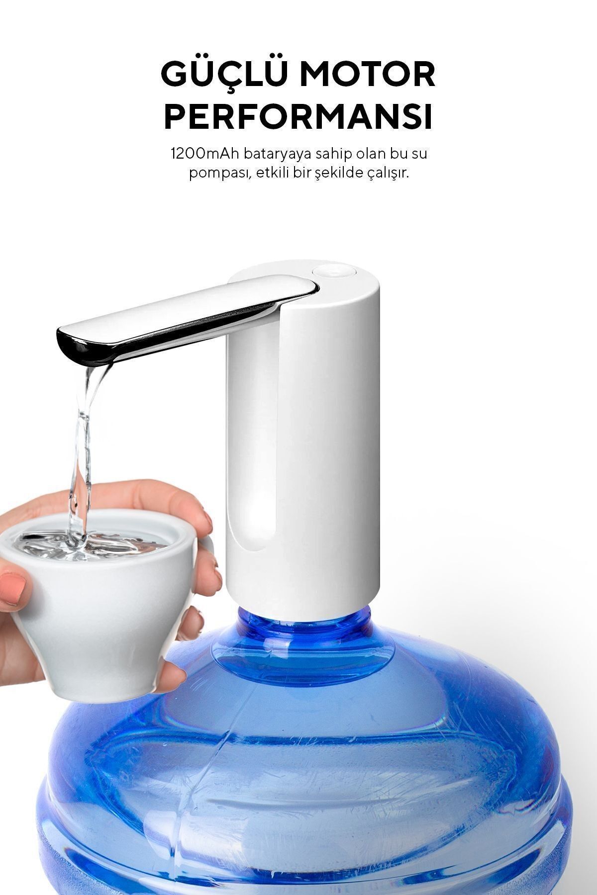 Silvercrest SP-18 Şarjlı Damacana Su Pompası