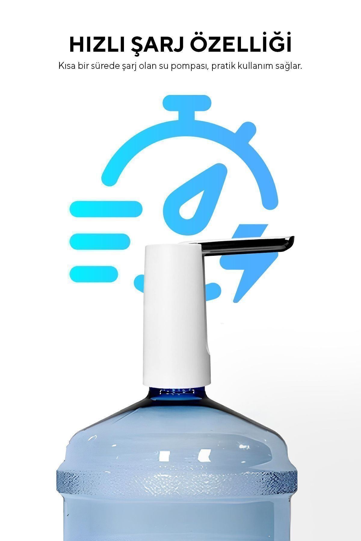 Silvercrest SP-18 Şarjlı Damacana Su Pompası