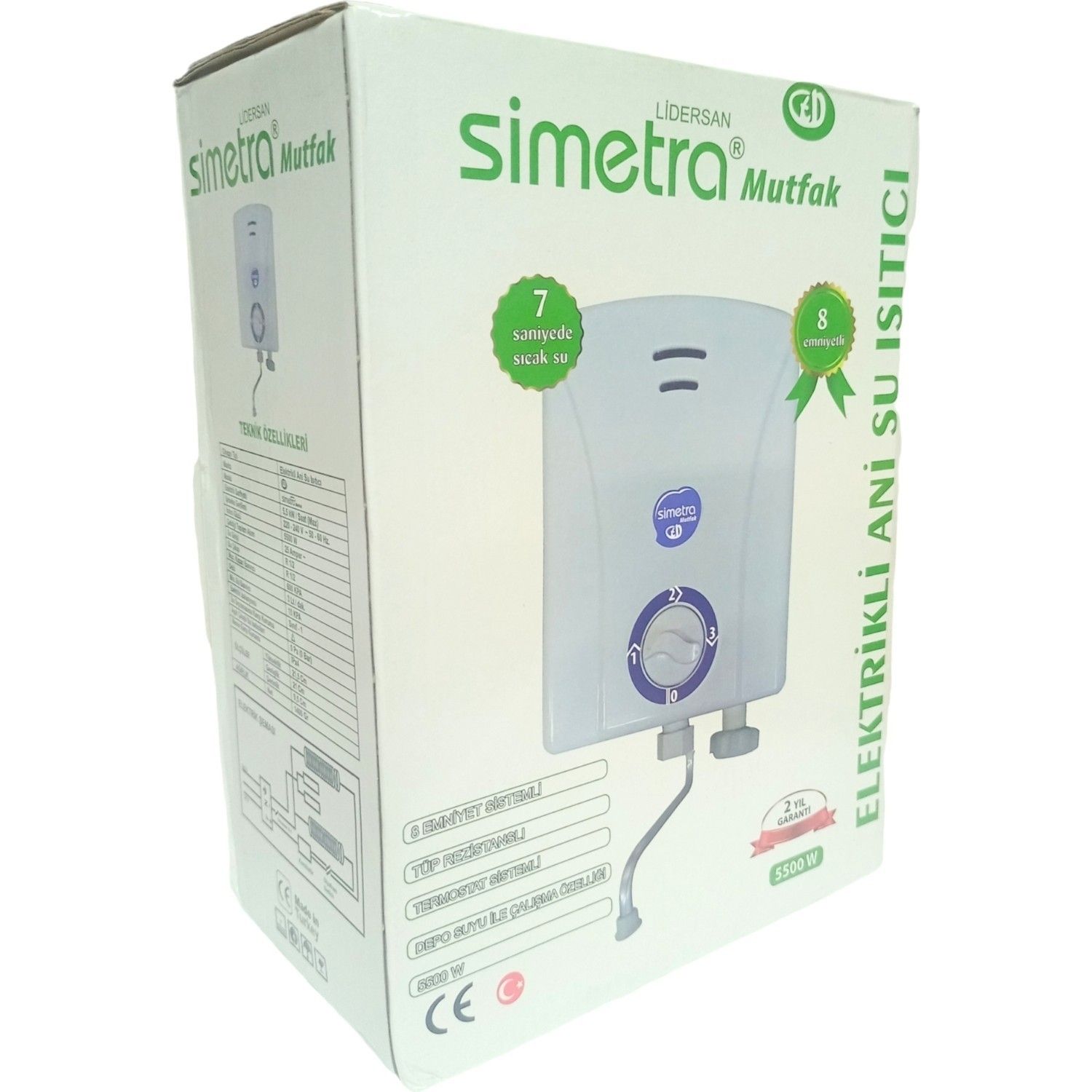 Simetra Elektrikli Mutfak Şofbeni