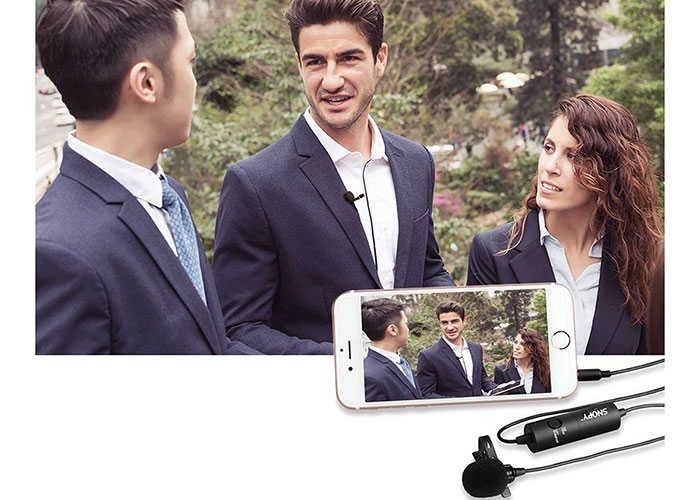 Snopy SN-100M Siyah Telefon Uyumlu Yaka Mikrofonu