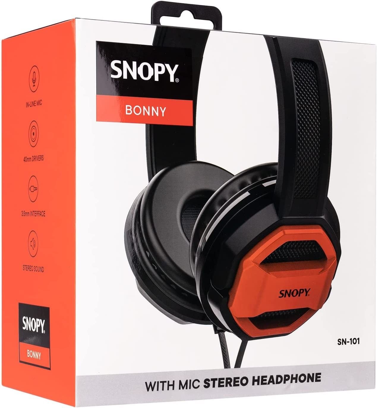 Snopy SN-101 BONNY Kırmızı Mikrofonlu Kulaklık