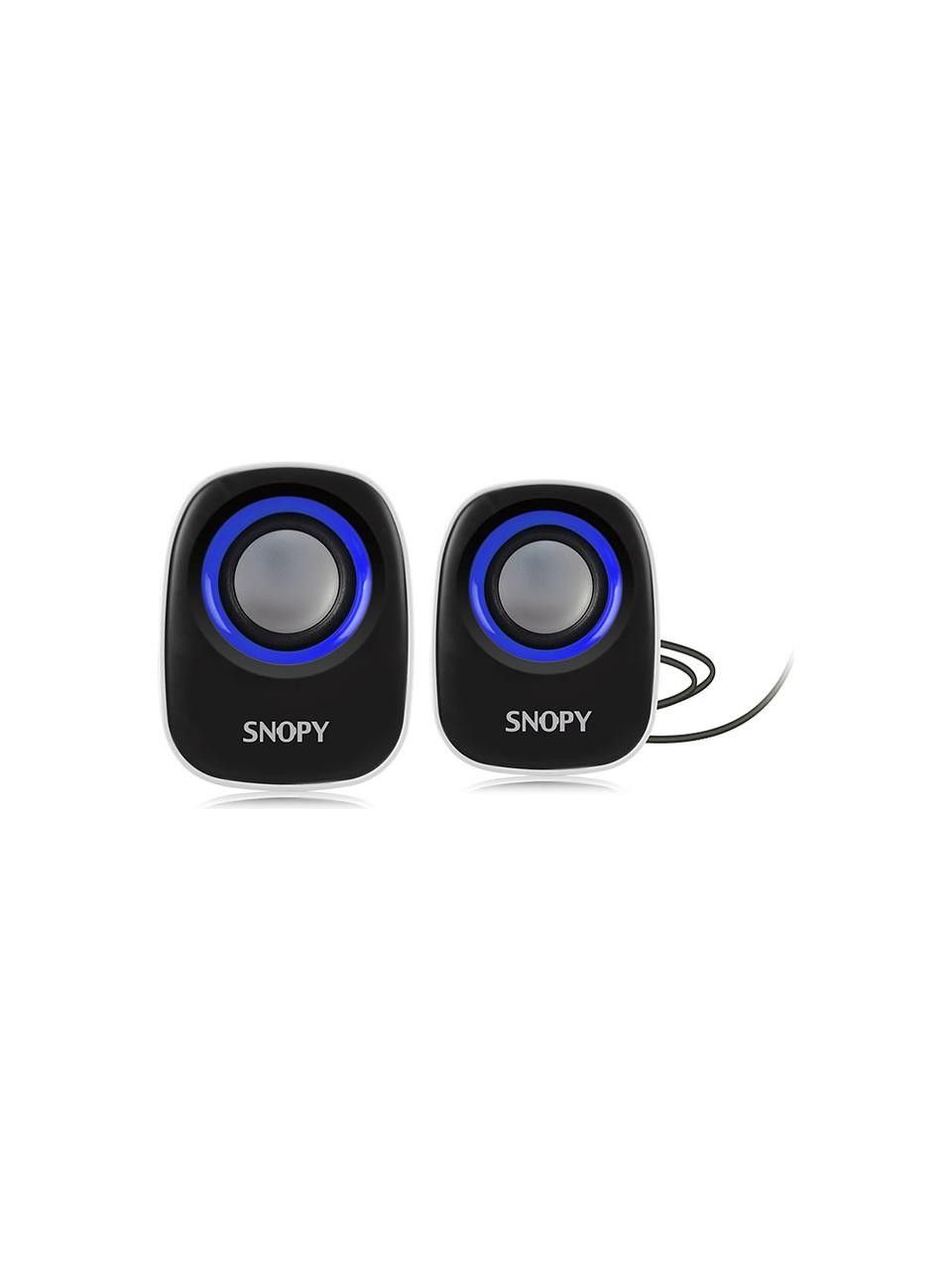 Snopy SN-120 2.0 Beyaz/Mavi USB Speaker