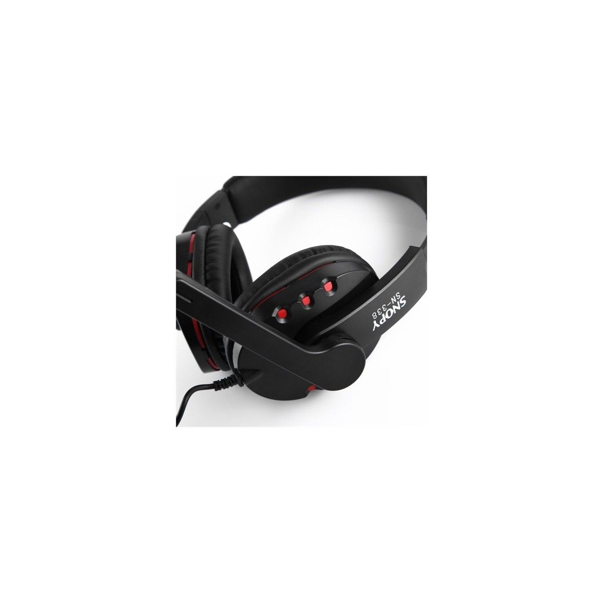 Snopy SN-338 Siyah-Kırmızı Mikrofonlu Kulaklık