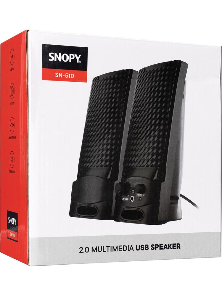 Snopy SN-510 2.0 Siyah USB Speaker