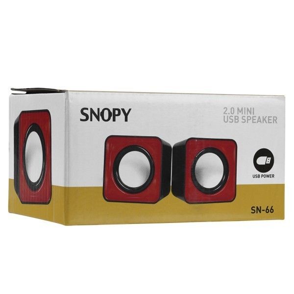 Snopy SN-66 2.0 Kırmızı Mini Usb Speaker