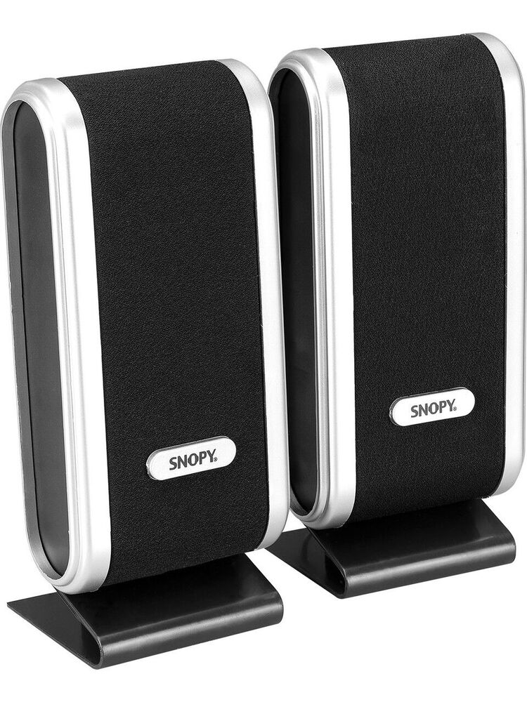 Snopy SN-820 2.0 Siyah Gümüş İnce Usb Speaker