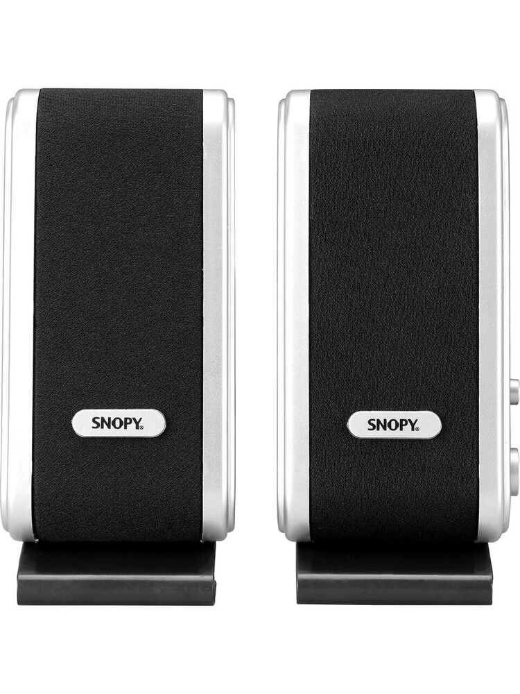 Snopy SN-820 2.0 Siyah Gümüş İnce Usb Speaker