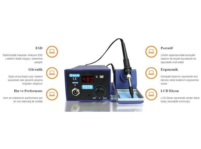 Sunline 937D Isı Ayarlı Havya İstasyonu