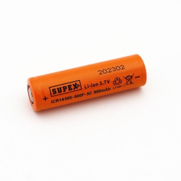 Supex 14500 3.7V 900mAh 5C Başsız Lityum Pil