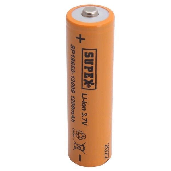 Supex 18650 3.7V 1200mAh Lityum Pil