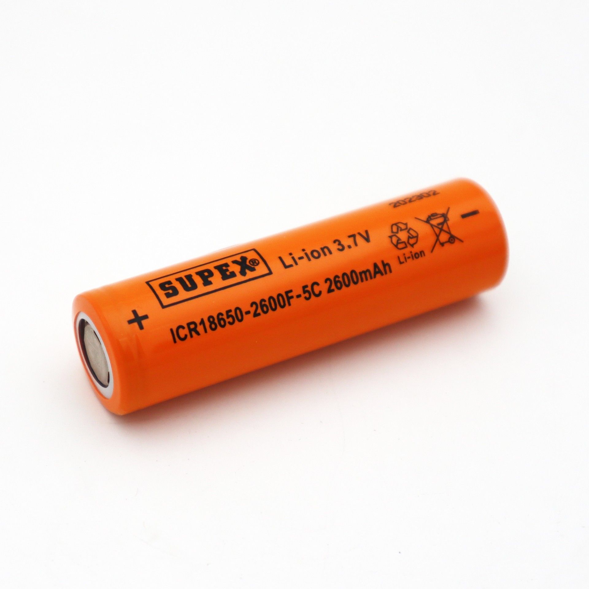 Supex 18650 3.7V 2600mAh 5C Başsız Lityum Pil