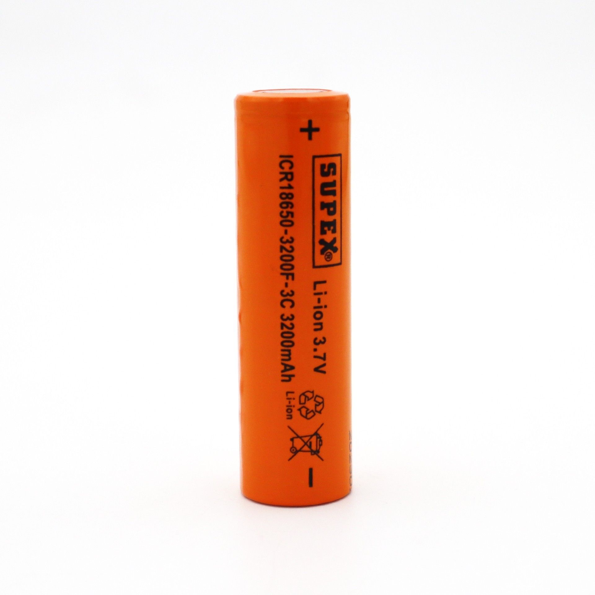 Supex 18650 3.7V 3200mAh 3C Başsız Lityum Pil