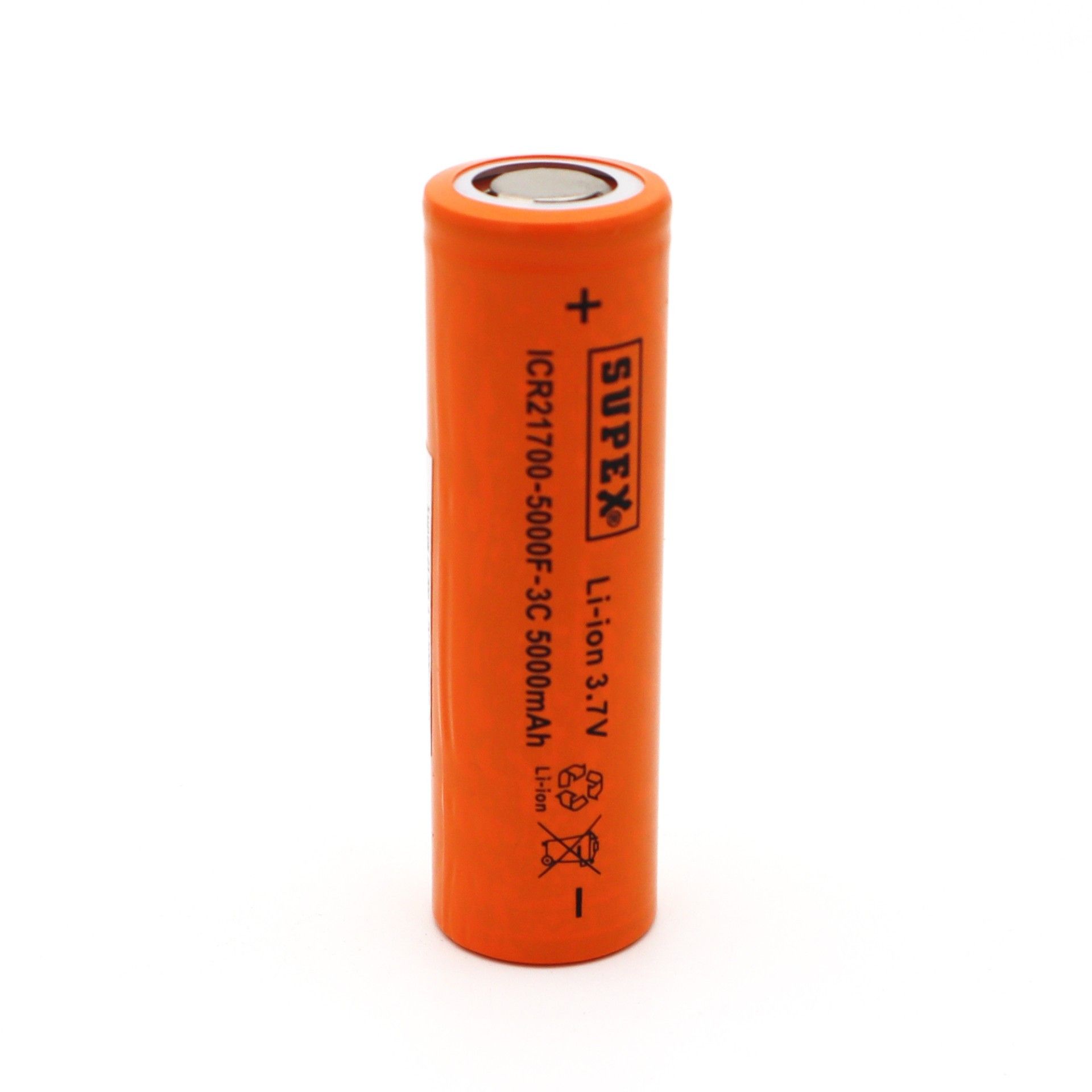 Supex 21700 3.7V 5000mAh 3C Başsız Lityum Pil