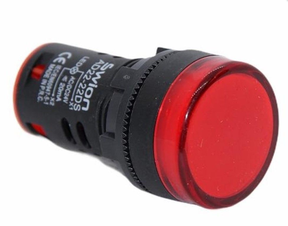 Swion AD22-22DS 22mm 220V Sinyal Lambası (Kırmızı)