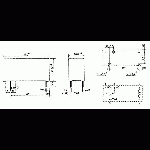 Takamisawa JS12-K 12V Dc Kombi Rölesi