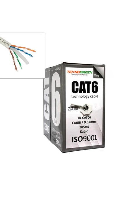Teknogreen Dış Mekan Cat6 U-UTP Kablo 305m