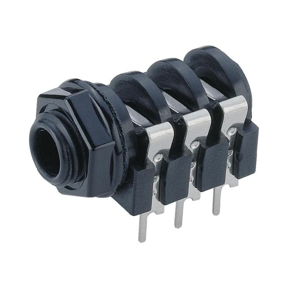 6.3mm Stereo Dişi Şase Jack 6 Pin