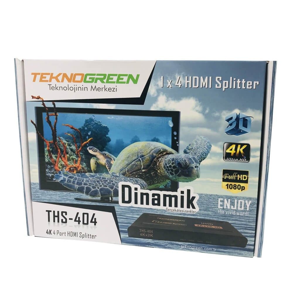 TeknoGreen THS-404 4 Port 4K Hdmı Splitter