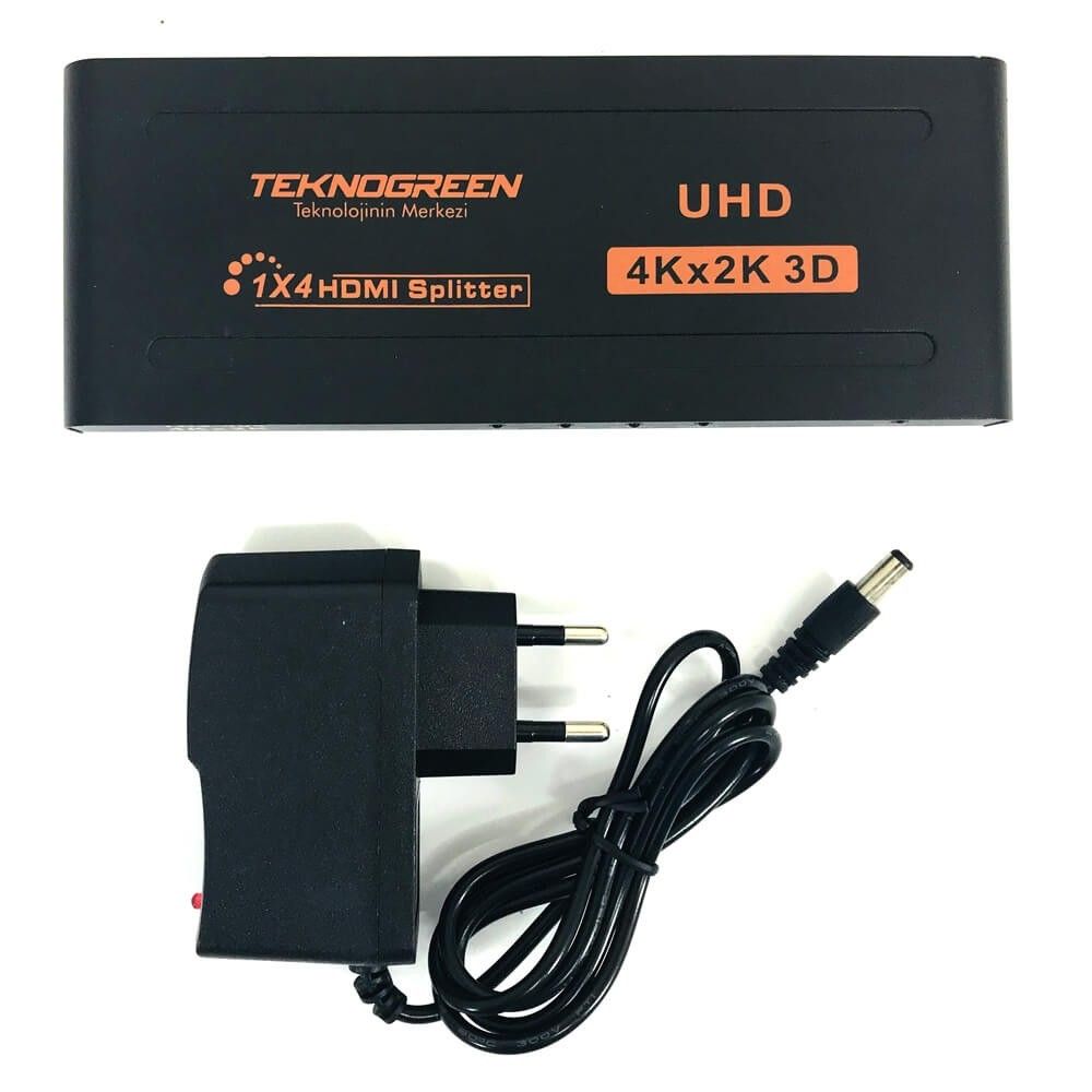 TeknoGreen THS-404 4 Port 4K Hdmı Splitter