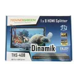 TeknoGreen THS-408 8 Port 4K Hdmı Splitter