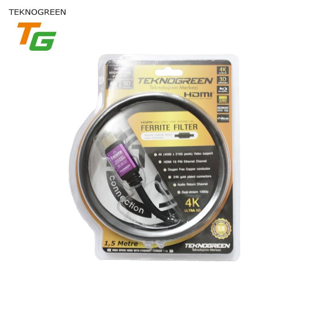 TeknoGreen TKH-015X 1.5 Metre 4K Hdmi Kablo