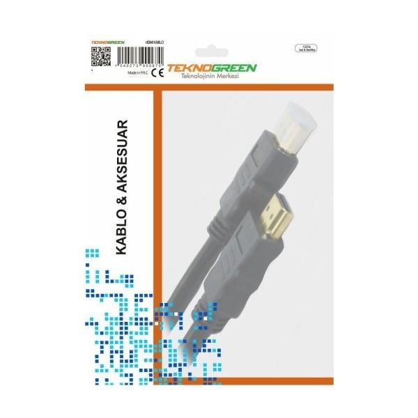 TeknoGreen TKH-100 1.5  Metre Hdmi To Hdmi Kablo