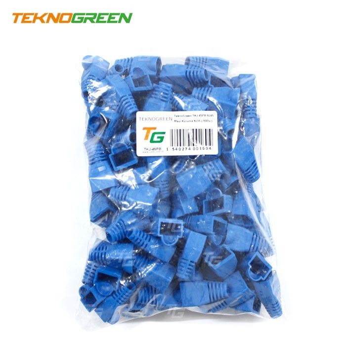 TeknoGreen TKJ-45PB Mavi RJ45 Kılıfı (100 lü Pak)